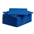 Light Duty Regular Scouring Pad Blue, 150mm x 200mm x 8mm, 10 Pads Pack